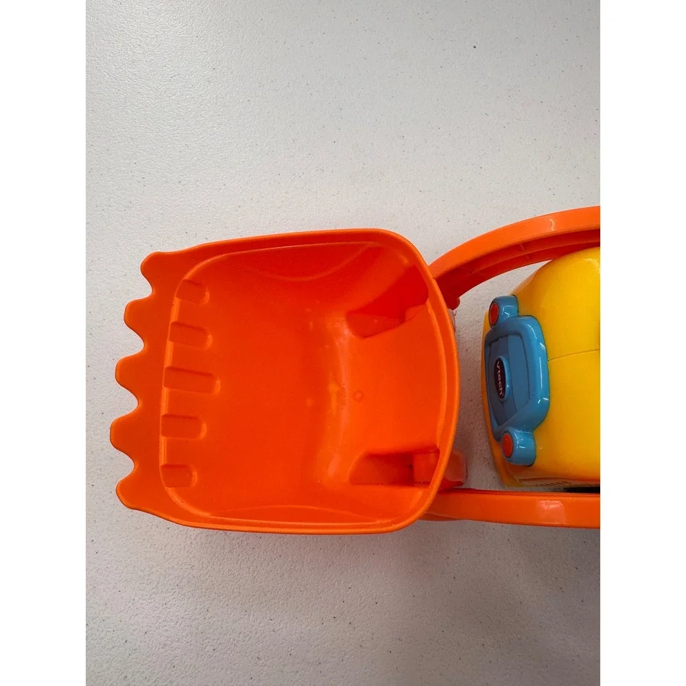 VTech Push and Pop Bulldozer Toddler Learning Toy Yellow Construction Truck Kids